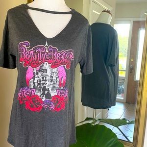 Disney’s Beauty and the Beast Graphic Grey Shirt